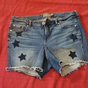Torrid Denim Star Shorts  Size 14
